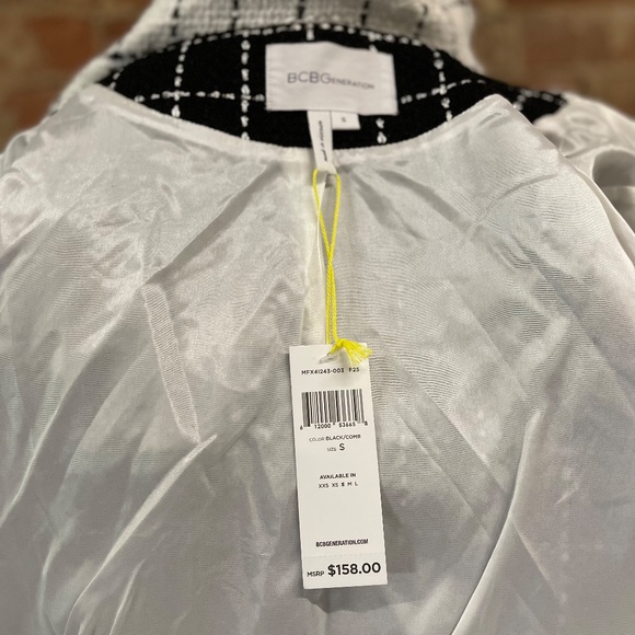 NWT BCBGeneration Plaid Bomber Jacket - Picture 11 of 13